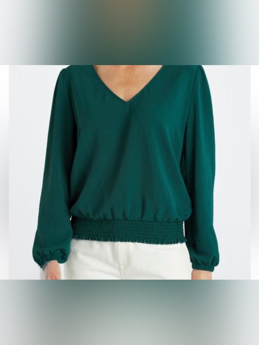 NWOT Nine Britton women's peasant flowy poet holiday blouse Size Medium